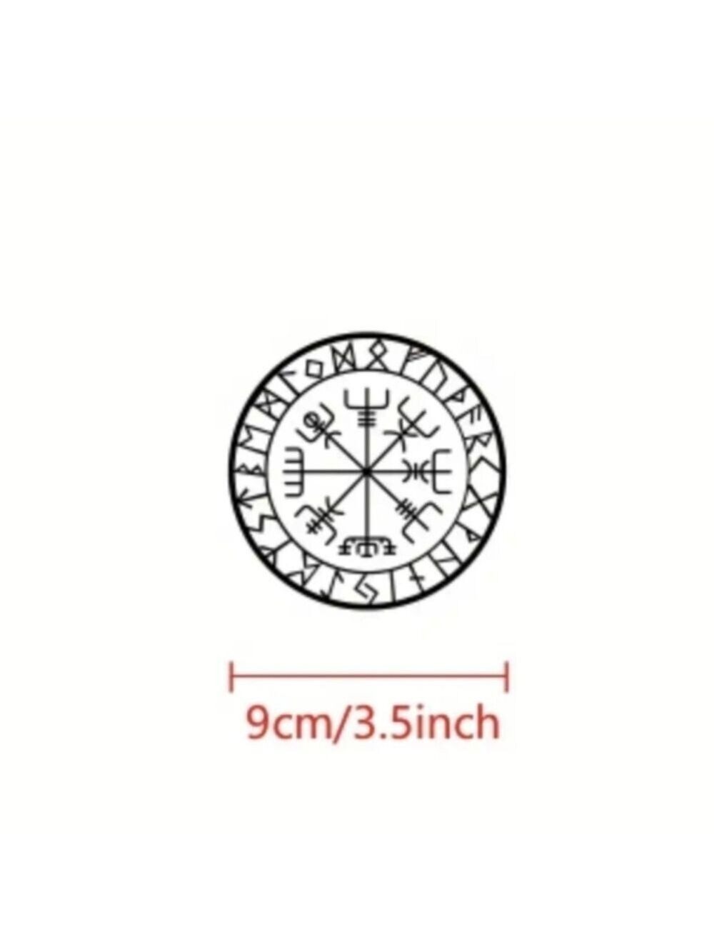 Decal for Car or Home Compass/Vegisvir Waterproof Removable